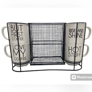 Boston Warehouse - Stacked Mug Set with Coffee Pod Storage - Never used